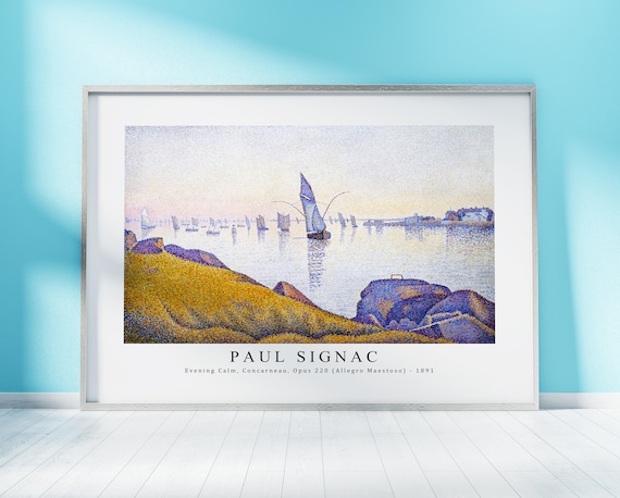 ポール・シニャックのプリント デジタルファイルをダウンロード - 夕べ