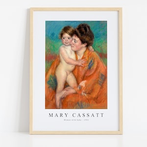Pobierz wydruk Mary Cassatt Plik cyfrowy, Mary Cassatt - Kobieta z dzieckiem 1902 Sztuka ścienna, Pobierz grafikę FrameTV