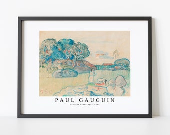 Paul Gauguin Art Print | Paysage tahitien 1894 | Paul Gauguin Décoration d’art mural