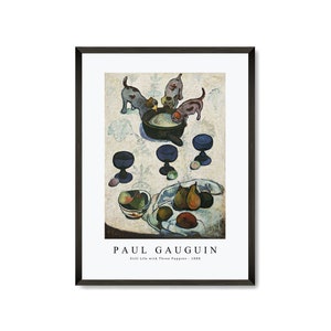 Paul Gauguin Art Print | Still Life with Three Puppies 1888 | Paul Gauguin Wall Art Decor