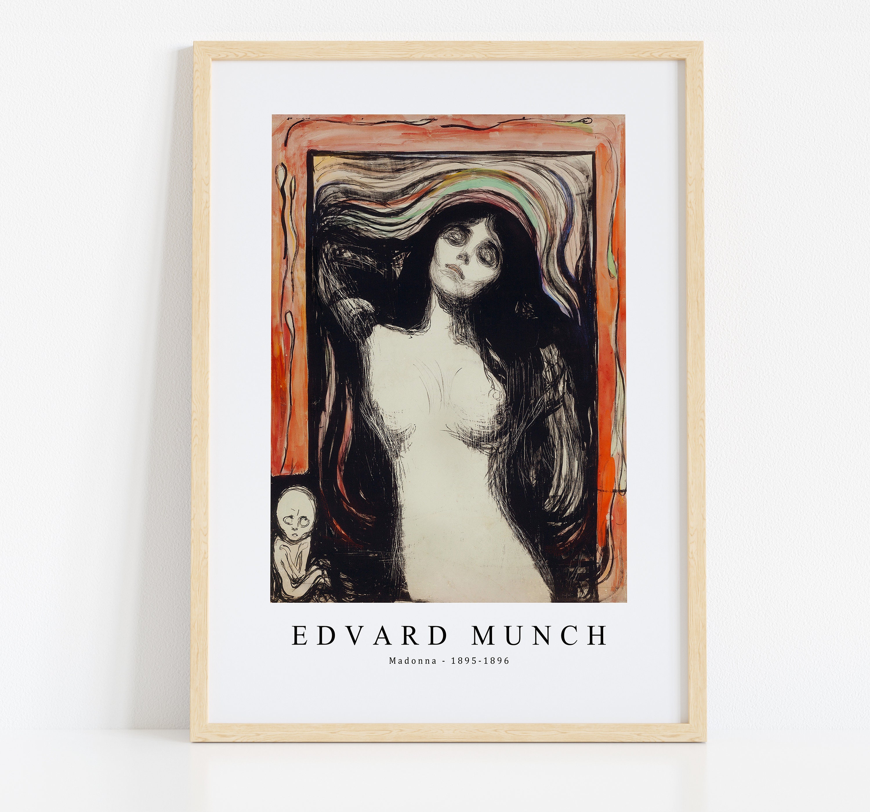 Edvard Munch Art Print Edvard 1895-1896 Etsy