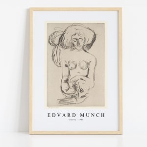 Edvard Munch Print Download Digital File, Edvard Munch - Cruelty  1905 Wall Art, FrameTV Art Download