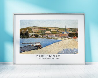 Paul Signac Print Download Digital File - Les Andelys, Côte d’Aval (1886) Wall Art, Frame TV Art Prints, Wall Decor, Download