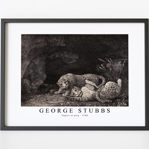 George Stubbs Art Print |  Tygers at play 1780 | George Stubbs Wall Art Decor