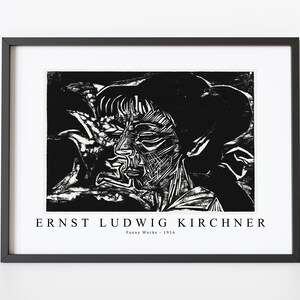 Ernst Ludwig Kirchner Art Print | Ernst Ludwig Kirchner-Fanny Wocke 1916 | Ernst Ludwig Kirchner Wall Art Decor
