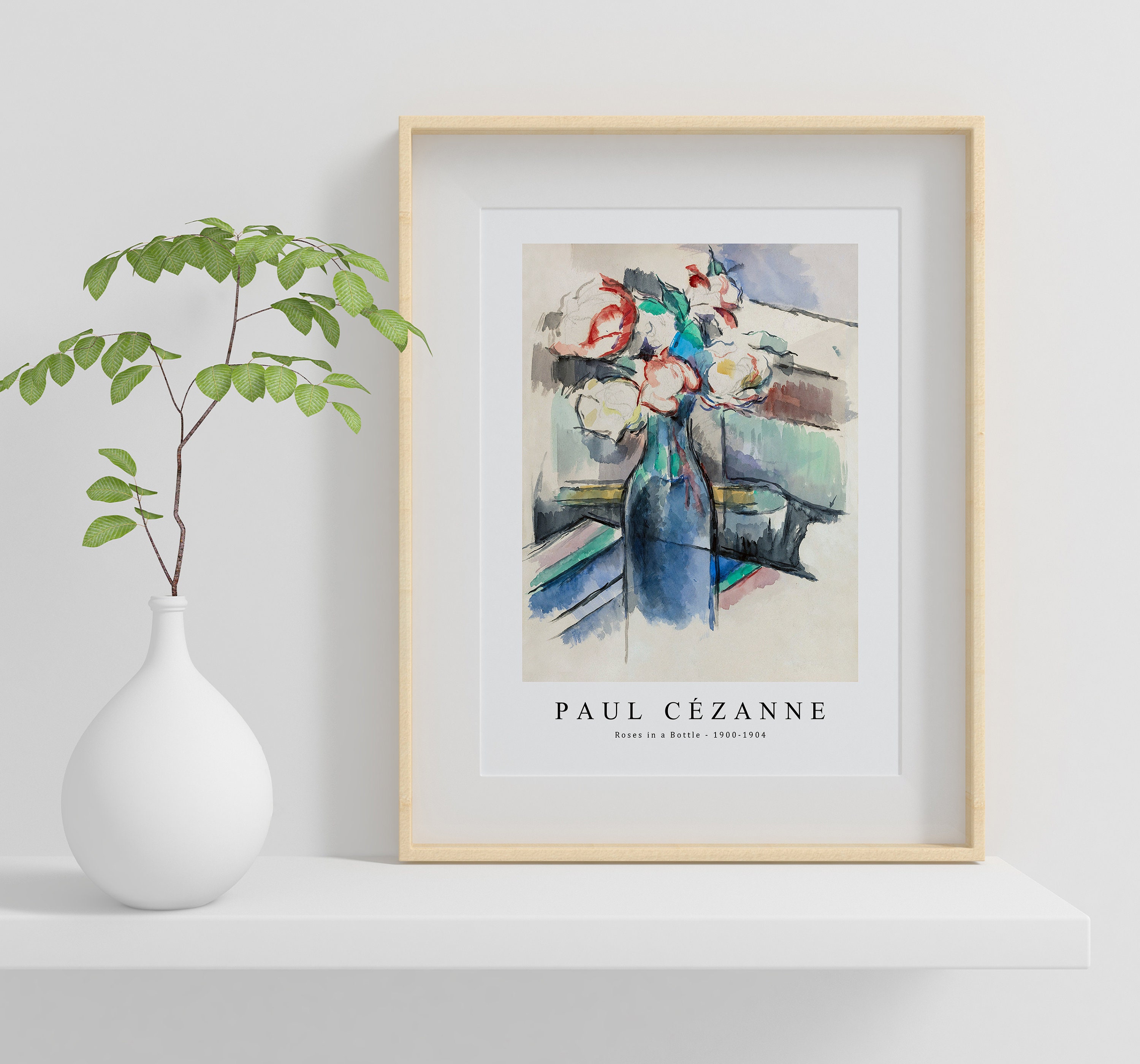 Paul Cezanne Art Print | Paul Cezanne Art Canvas | Paul Cezanne-roses ...