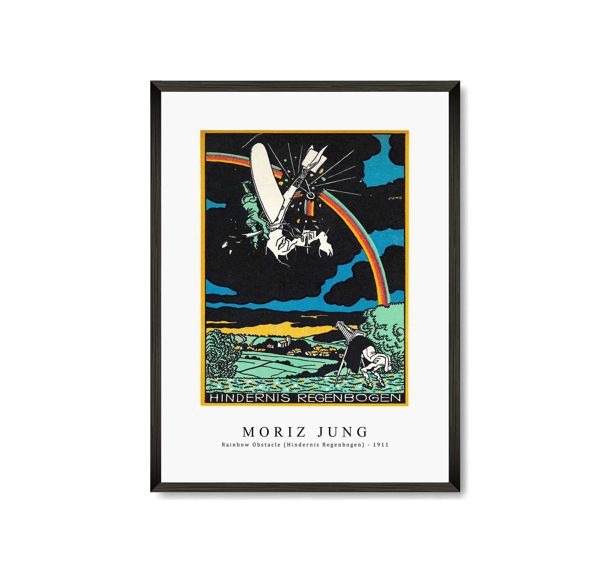 Moriz Jung Print Download Digital File - Rainbow Obstacle