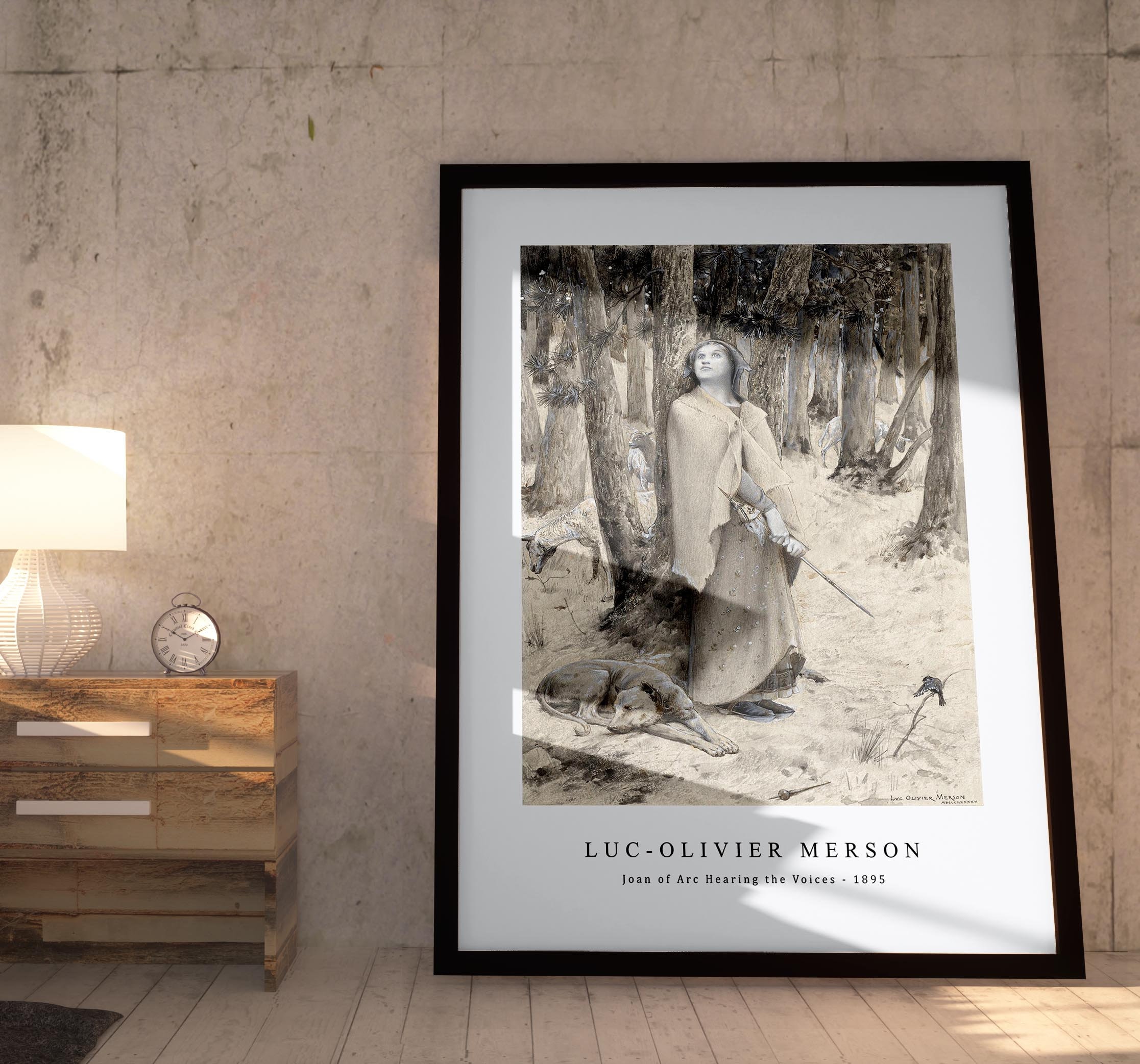 Luc-olivier Merson - Joan of Arc Hearing the Voices (1895) | Luc-olivier  Merson Wall Art Decor - Etsy, image size:2233x2085