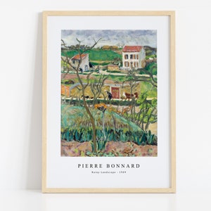 Pierre Bonnard Print Pobierz plik cyfrowy - Rainy Landscape (1909) Sztuka ścienna, Ramka TV Art Prints, Dekoracja ścienna, Pobierz