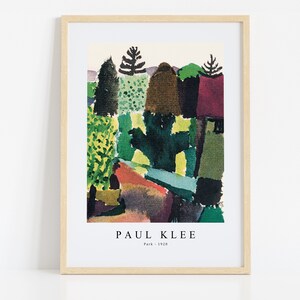 Paul Klee Print Download Digital File, Paul Klee - Park 1920 Wall Art, FrameTV Art Download