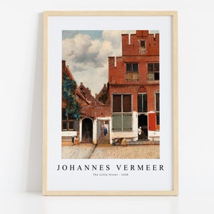 Johannes Vermeer Print Download Digital File, Johannes Vermeer - The Little Street 1658 Wall Art, FrameTV Art Download