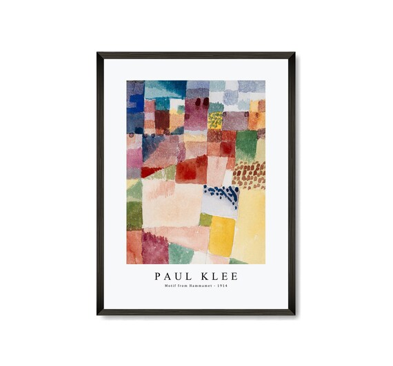 Paul Klee Art Print | Paul Klee-motif From Hammamet 1914 | Paul