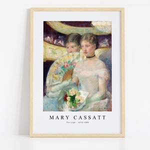 Pobierz wydruk Mary Cassatt Plik cyfrowy, Mary Cassatt - The Loge 1878-1880 Sztuka ścienna, FrameTV Sztuka do pobrania