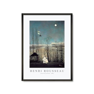 Henri Rousseau Art Print | Henri Rousseau-Carnival Evening 1886 | Henri Rousseau Wall Art Decor
