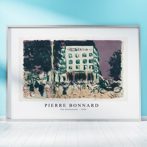 Pierre Bonnard Print Download Digital File - The Boulevards (1900) Wall Art, Frame TV Art Prints, Wall Decor, Download