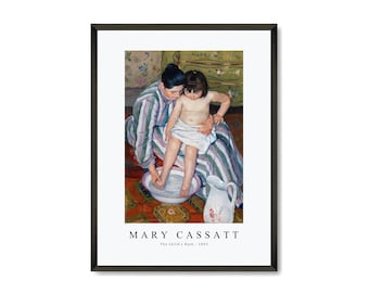 Mary Cassatt Art Print | Mary Cassatt Art Canvas | Mary Cassatt-The Child’s Bath 1893 | Mary Cassatt Design