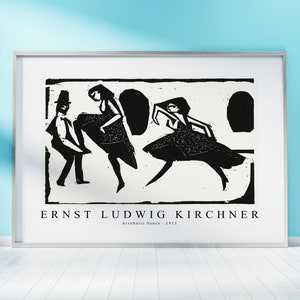 Ernst Ludwig Kirchner Print Download Digital File, Ernst Ludwig Kirchner - Acrobatic Dance 1911 Wall Art, FrameTV Art Download