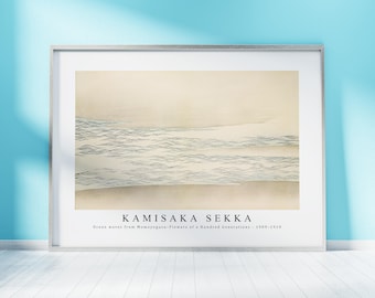 Kamisaka Sekka Print Download Digital File - Ocean waves from Momoyogusa (ca. 1909–1910) Wall Art, Frame TV Art Prints, Wall Decor, Download