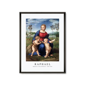 Raphael Art Print | Raphael Art Canvas | Raphael-Madonna of the Goldfinch 1505-1506 | Raphael Wall Art Decor