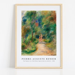 Pierre Auguste Renoir Print Download Digital File,  Two Figures on a Path 1906 Wall Art, Frame TV Art Prints, Wall Decor, Download Print
