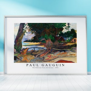 Paul Gauguin Print Download Digital File -  The Hibiscus Tree (Te burao) 1892 Wall Art , Frame TV Art Prints, Wall Decor, Download