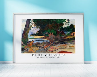 Paul Gauguin Print Download Digital File -  The Hibiscus Tree (Te burao) 1892 Wall Art , Frame TV Art Prints, Wall Decor, Download
