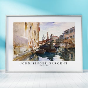John Singer Sargent Print Download Digital File - Giudecca (1913) Wall Art, Frame TV Art Prints, Wall Decor, Download