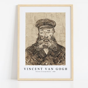 Van Gogh Print Download Digital File, Van Gogh Portrait of Joseph Roulin 1888 Wall Art,Frame TV Art Prints, Van Gogh Wall Decor Download