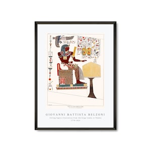 Giovanni Battista Belzoni Art Print | Sitting figure | Giovanni Battista Belzoni Wall Art Decor