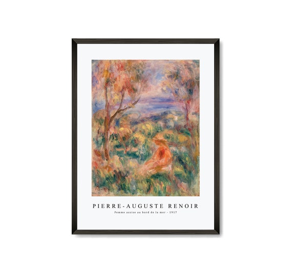 Pierre Auguste Renoir Art Print | Femme Assise Au Bord De La Mer
