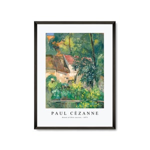 Paul Cezanne Art Print | Paul Cezanne Art Canvas | Paul Cezanne-House of Père Lacroix 1873 | Paul Cezanne Design