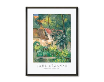Paul Cezanne Art Print | Paul Cezanne Art Canvas | Paul Cezanne-House of Père Lacroix 1873 | Paul Cezanne Design