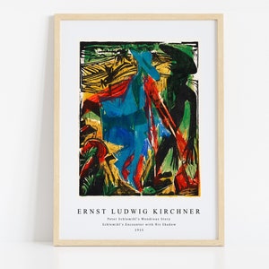 Ernst Ludwig Kirchner Print Download Digital File, Ernst Ludwig Kirchner - Peter Schlemihl&#39;s ...... 1915 Wall Art, FrameTV Art Download