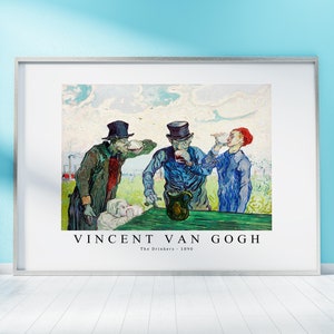 Van Gogh Print Download Digital File, Van Gogh The Drinkers 1890 Wall Art,Frame TV Art Prints, Van Gogh Wall Decor Download