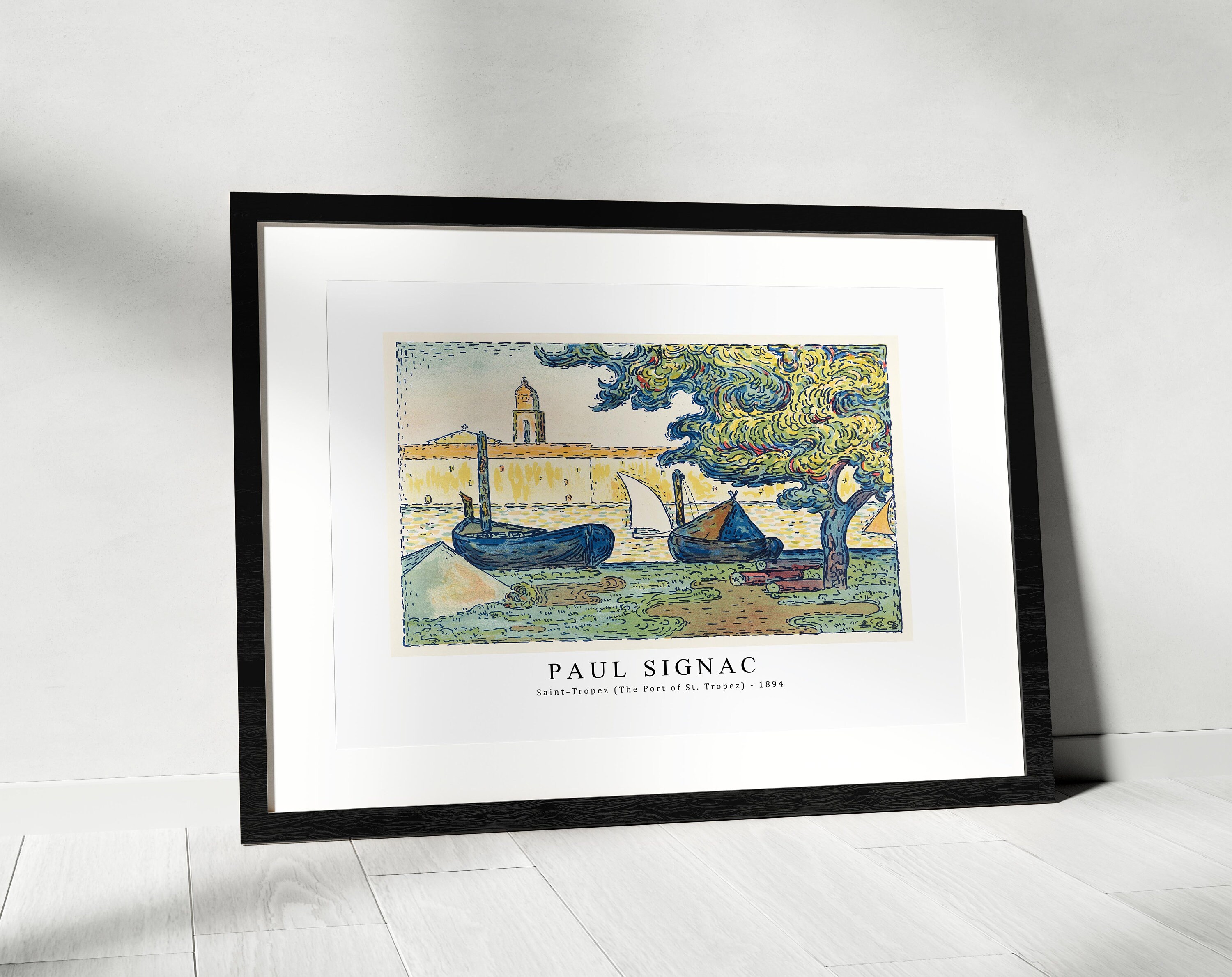 Paul Signac Print Download Digital File - Saint–tropez (the Port