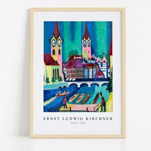 Ernst Ludwig Kirchner Print Download Digital File, Ernst Ludwig Kirchner - Zurich 1926 Wall Art, FrameTV Art Download