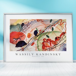 Wassily Kandinsky Print Download Digital File, Wassily Kandinsky - Watercolor 6 1911 Wall Art, Frame TV Art Prints Kandinsky Download