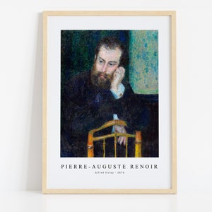 Pierre Auguste Renoir Print Download digitaal bestand, Pierre Auguste Renoir - Alfred Sisley 1876 Wall Art, FrameTV Art Download