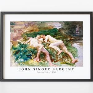 John Singer Sargent - Tommies Bathing (1918) | John Singer Sargent Wall Art Decor