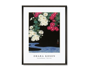 Ohara Koson - Chrysanthemums (1925-1936) by Ohara Koson (1877-1945)  | Ohara Koson Wall Art Decor