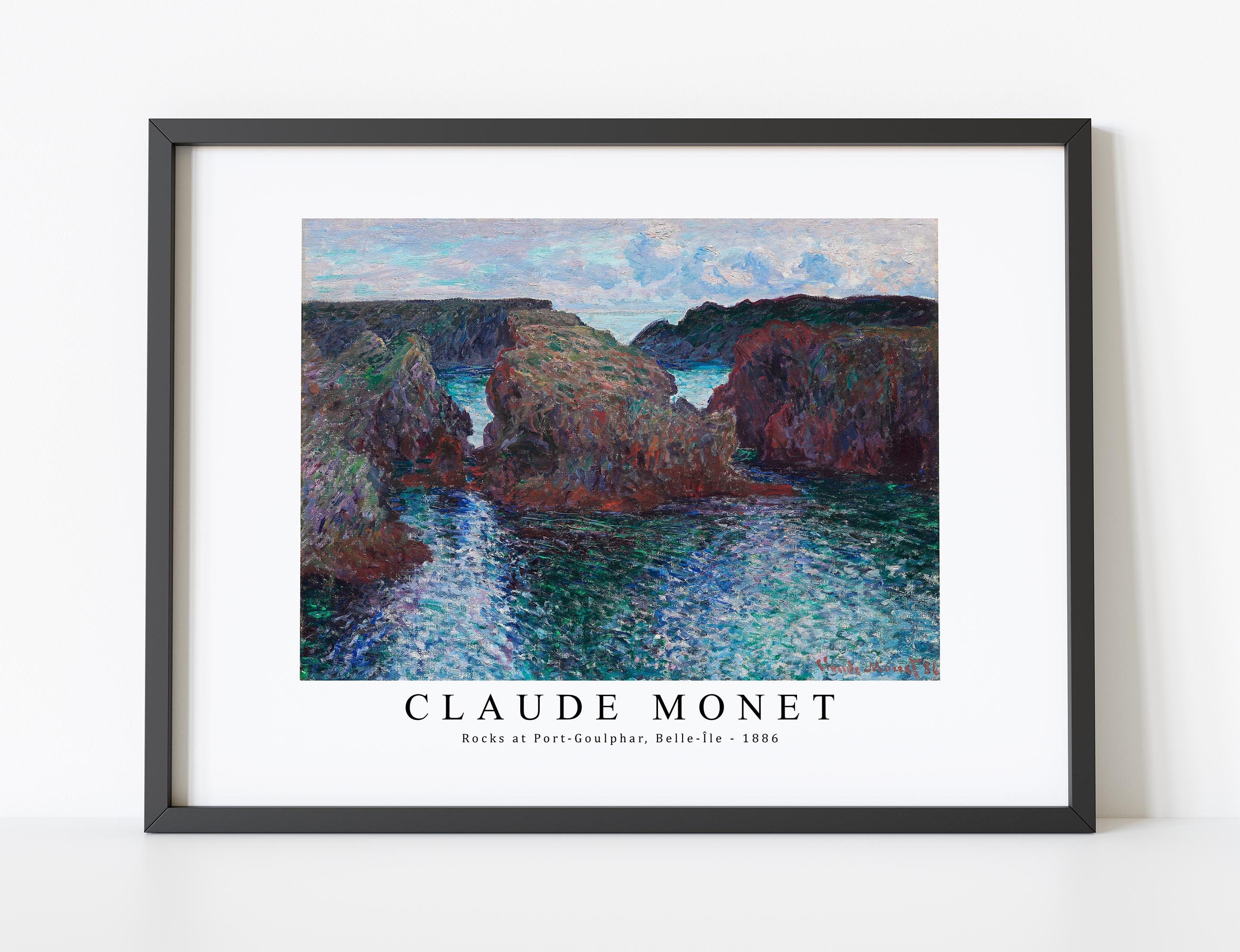 Belle-Ile Rocks at Port-Goulphar by Claude Monet Tote Bag