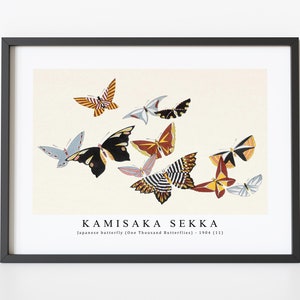 Kamisaka Sekka - Japanese butterfly (One Thousand Butterflies) - 1904 (11) | Kamisaka Sekka Wall Art Decor