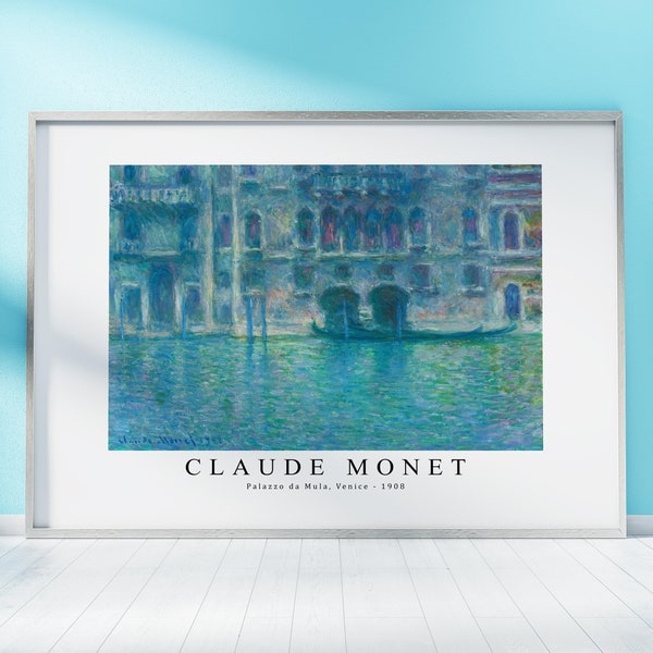 Claude Monet Print Download Digital File, Claude Monet Palazzo da Mula, Venice 1908 Wall Art,Frame TV Art Prints, Monet Download Print