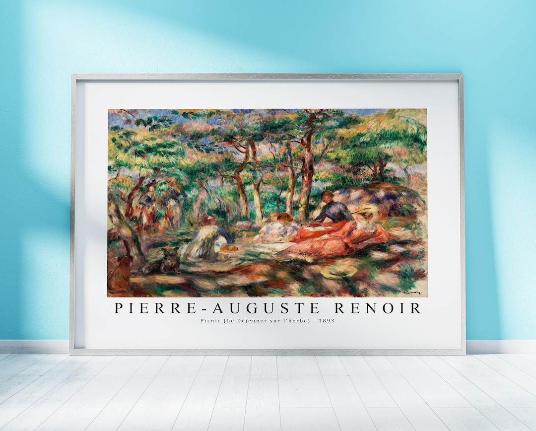 Pierre Auguste Renoir Print Download Digital File, Picnic 1893