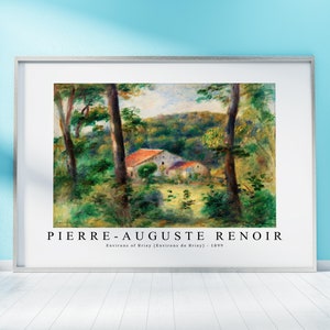 Pierre Auguste Renoir Print Download digitaal bestand, Pierre Auguste Renoir - Omgeving van Briey 1899 Wall Art, FrameTV Art Download