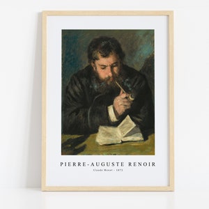 Pierre Auguste Renoir Print Download digitaal bestand, Pierre Auguste Renoir - Claude Monet 1872 Wall Art, FrameTV Art Download