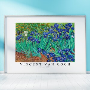 Van Gogh Print Download Digital File, Van Gogh  Irises 1889 Wall Art,Frame TV Art Prints, Van Gogh Download Print Poster