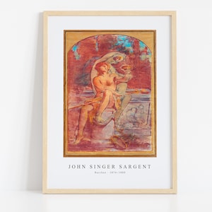 John Singer Sargent Print Download Digital File - Bacchus (ca. 1874–1880) Wall Art, Frame TV Art Prints, Wall Decor, Download