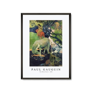 Paul Gauguin Art Print | The White Horse 1898 | Paul Gauguin Wall Art Decor