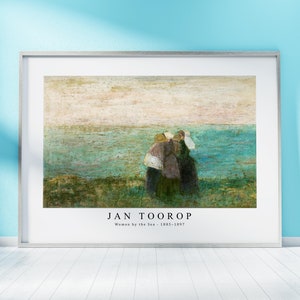 Jan Toorop Print Download Digital File -  Women by the Sea (1885–1897) Wall Art, Frame TV Art Prints, Wall Decor, Download